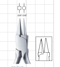 Light Wire Pliers - Grooved Square Tip