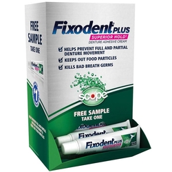 Fixodent Gum Care Adhesive Cream Sample Pack 0.35oz, 50/pk