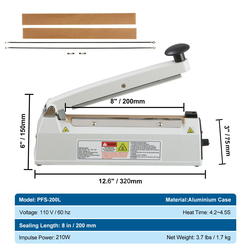 Impulse Heat Sealer 8 inch (Sky Choice)