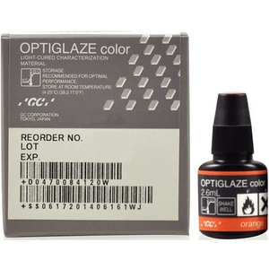 OptiGlaze Color Light-Cured Characterization Coating for Composite & Acrylic Indirect Restorations (GC America)
