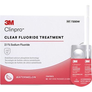 Clinpro Clear Fluoride Treatment  2.1% Sodium Fluoride, 0.5 ml Unit Dose (3M)