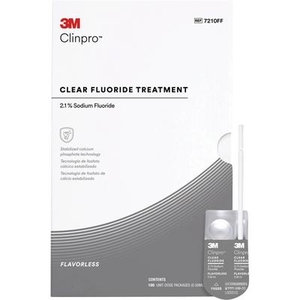 Clinpro Clear Fluoride Treatment  2.1% Sodium Fluoride, 0.5 ml Unit Dose (3M)