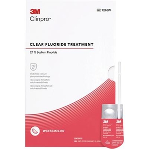 Clinpro Clear Fluoride Treatment  2.1% Sodium Fluoride, 0.5 ml Unit Dose (3M)