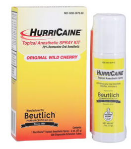 HurriCaine 20% Benzocaine Topical Anesthetic Spray 2oz