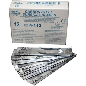 Blades Surgical Carbon Steel 100 Pack (Miltex)