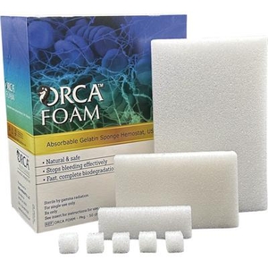 ORCA Foam Cubes, Porcine Gelatin Hemostatic Sponges