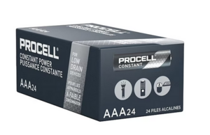 Battery, Procell Size AAA Alkaline Battery, 1.5V DC, 24/Pkg