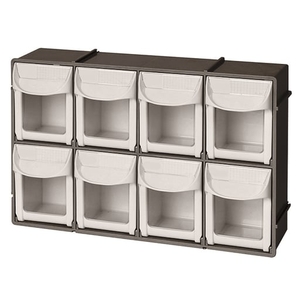 Tilt Bin 8-Bin Unit Black (Plasdent)