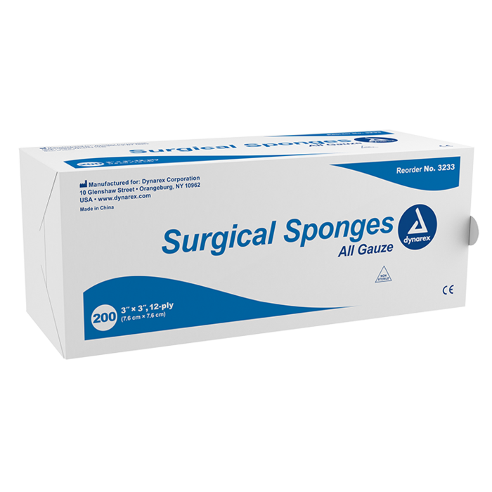 Gauze Sponge, Sterile, 3