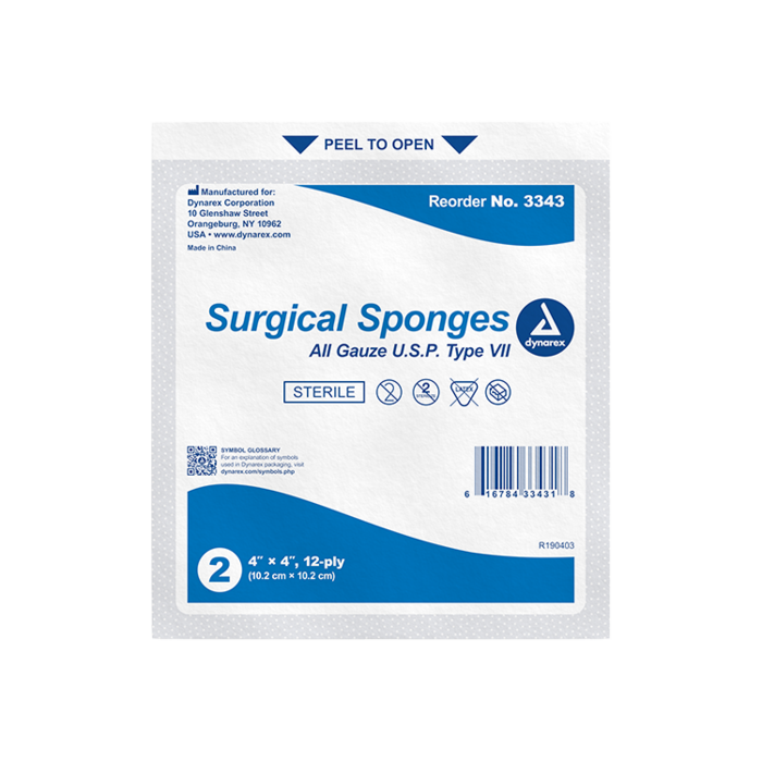 Gauze Sponge, Sterile, 4