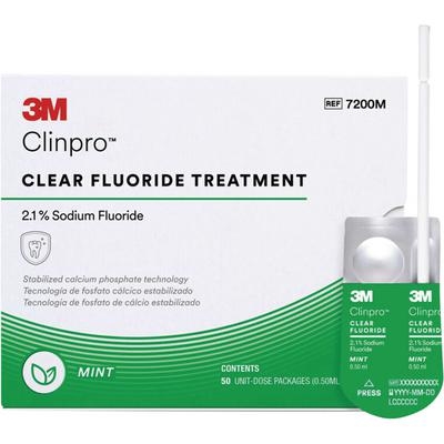 Clinpro Clear Fluoride Treatment  2.1% Sodium Fluoride, 0.5 ml Unit Dose (3M)