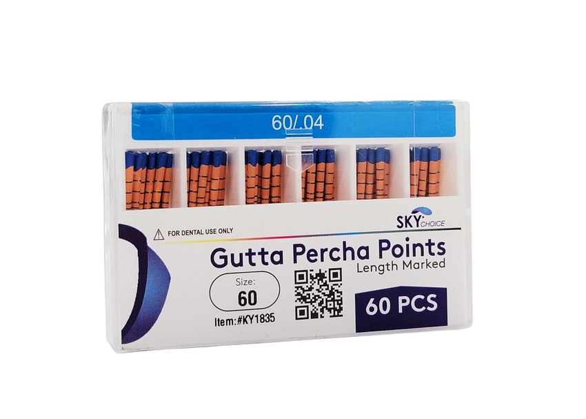 Gutta Percha .04 Taper 60/Pk (Sky Choice)