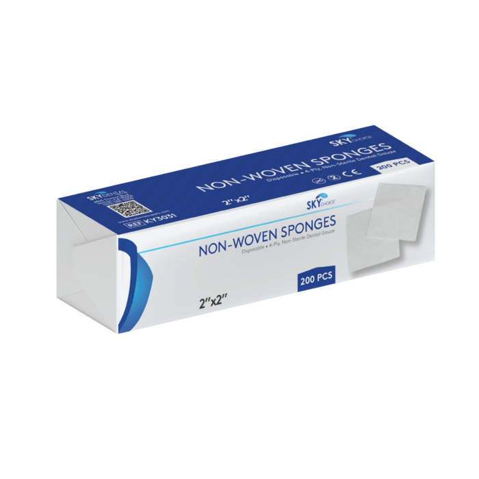 Gauze Sponges NonWoven – Nonsterile, 4 ply (Sky Choice)